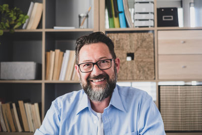 Portrait of smiling man