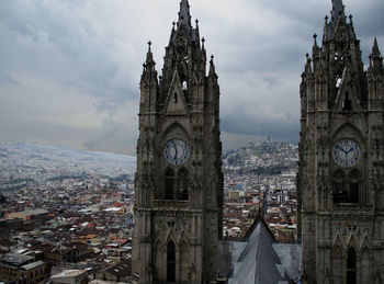 View of old church in city