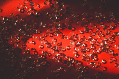 Full frame shot of water drops on glass