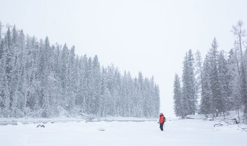 Beautiful scenery of xinjiang during winter