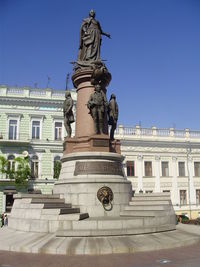 Low angle view of statue