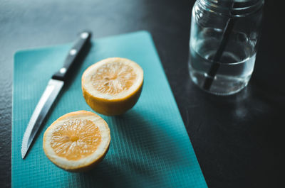 Close-up of drink on table