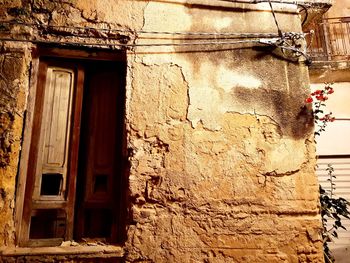 Low angle view of old building