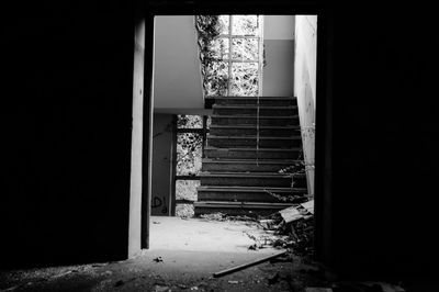 Interior of abandoned house