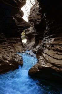 Rock formations in sea