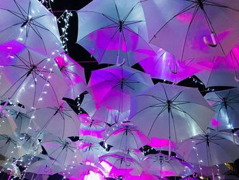 Multi colored pink umbrella