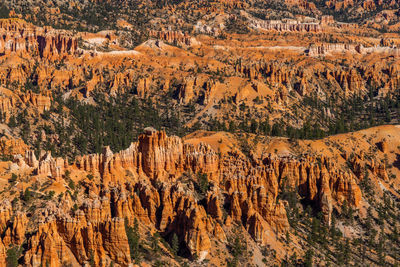 View of rock formations