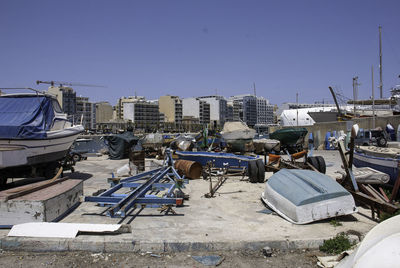 Boat yard in sliema, malta