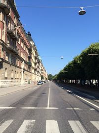 View of road against sky