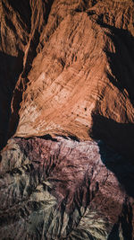 Rock formation on mountain