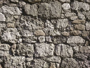 Full frame shot of rocks against wall