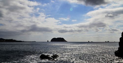 Scenic view of sea against sky