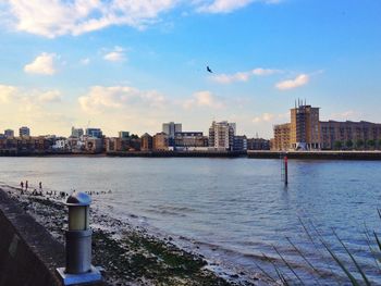 River with buildings in background