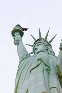 Low angle view of statue