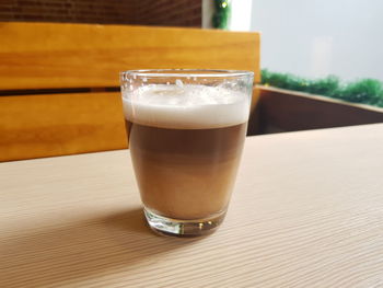 Close-up of coffee on table