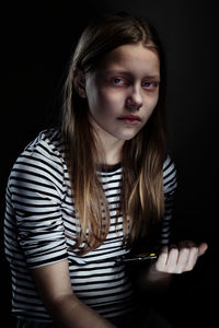 Close-up portrait of girl