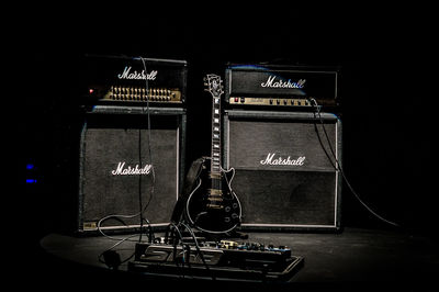 Close-up of illuminated lamp