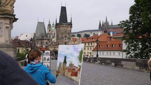 View of buildings in city