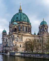 Low angle view of berlin cathedral against sky