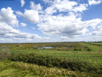 Scenic view of landscape against sky