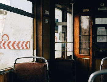 Interior of train