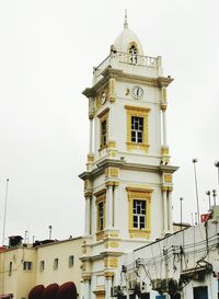 Low angle view of building against clear sky