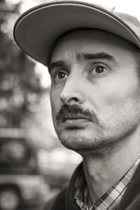 Close-up portrait of young man