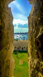 Scenic view of castle against sky