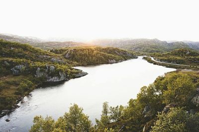 Scenic view of mountains