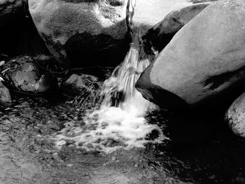 Close-up of wave in water