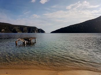 Scenic view of sea against sky