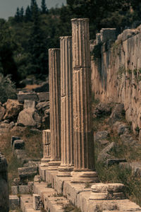 Delphi ancient stadium historical educational tourism in greece. the modern town of delphi 