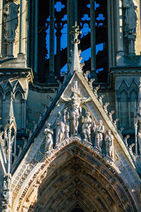 Low angle view of temple building