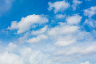 Low angle view of clouds in sky