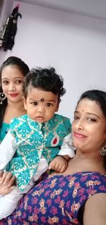 Portrait of happy girl smiling