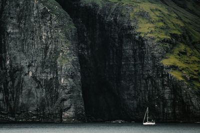 Scenic view of waterfall