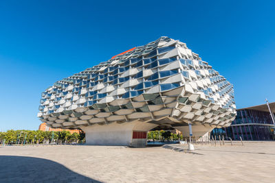 Exterior of building against blue sky