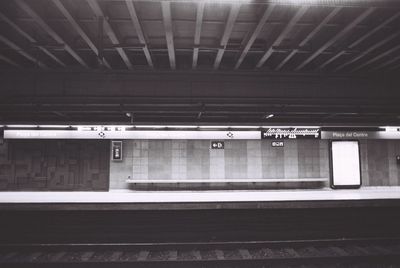 Train at railroad station