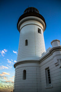 Low angle view of water tower against sky