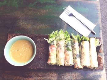 Close up of drink on table