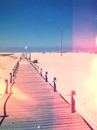 Empty pier over sea