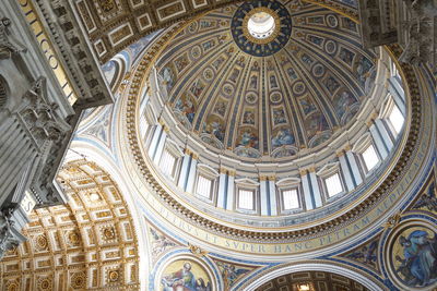 Low angle view of dome of building