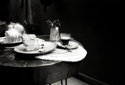 Close-up of food on table