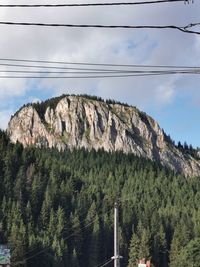 Low angle view of mountain against sky