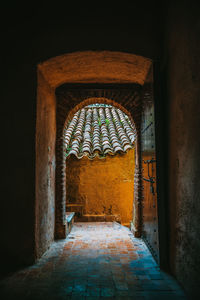 Corridor of old building