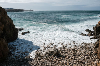 Scenic view of sea against sky