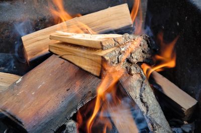 Firewood burning