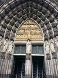 Low angle view of statue