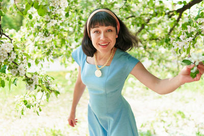 Portrait of a smiling young woman