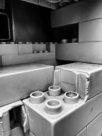 Close-up of old machine